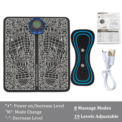 EMS Foot Massager Mat Electric TENS Feet Massager Pad Foldable Massage Mat Muscle Stimulation Fisioterapia Terapia Fisica Salud