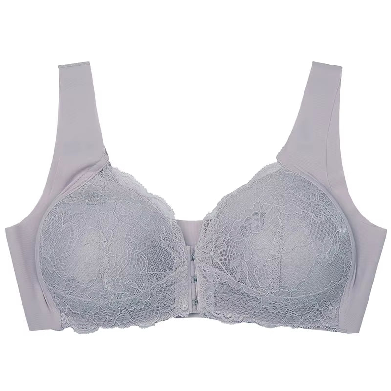 Female M-5XL Front Closure plus Size Bra Lace Push up Bra Underwear Crop Top Women Seamless Brassiere Lingerie